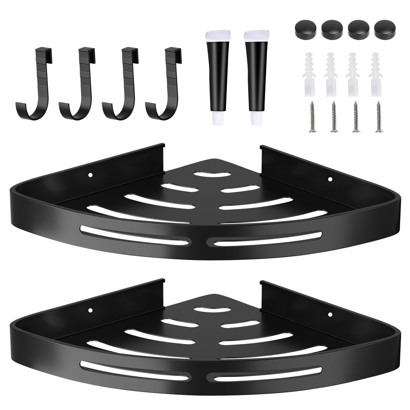 2Pcs Corner Shower Caddy Shelf